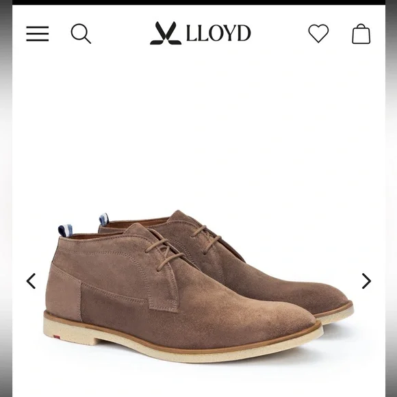 Lloyd Men's Brown Suede “Liverpool” shoes, 8.5